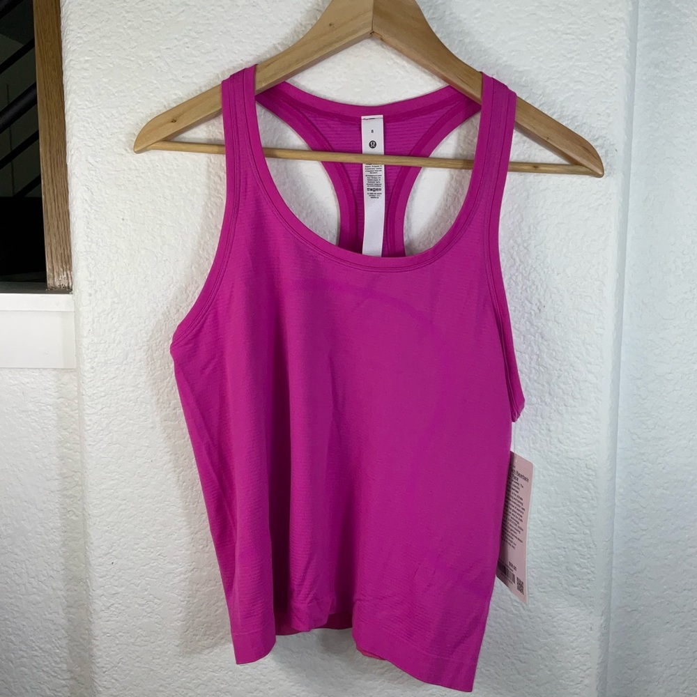 Lululemon Swiftly tech Athletica Pink Tank Top